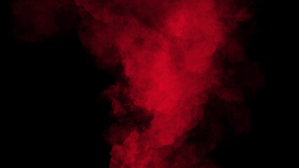 Red smoke effect 