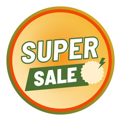 Simple SUPER SALE label