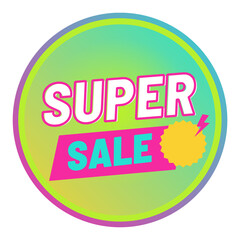 Simple SUPER SALE label