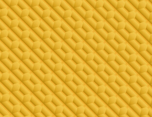 seamless embossed golden shapes pattern background design vector