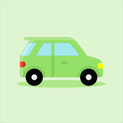 Art illustration icon logo flat cartoon transportation design symbol concept car of family activity