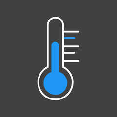 Minimal vector illustration of a thermometer....