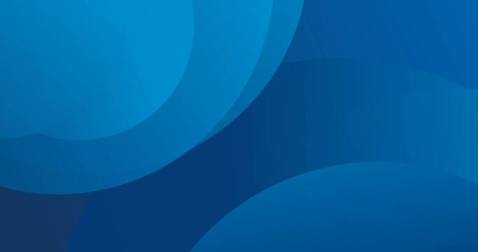 blue abstract circle background animation