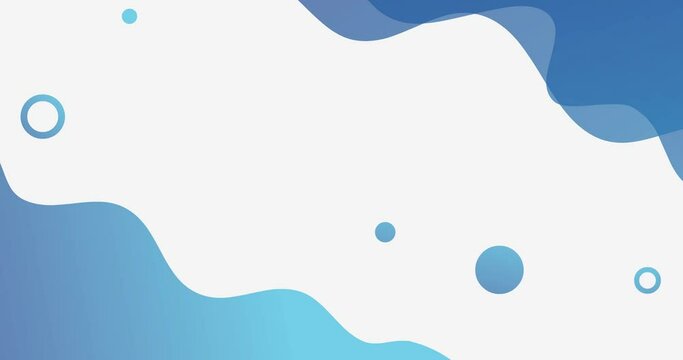 blue gradient abstract wave background animation