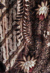 detail of an indonesian batik motif