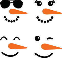 Snowman faces