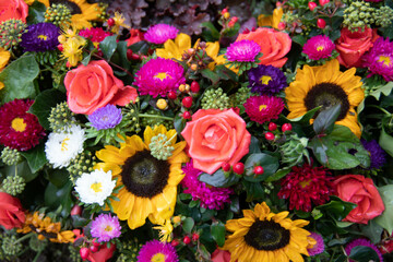 Colorful flower arrangement
