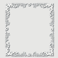 Frame, in the style of an ornament, Vector illustration eps 10, Art.