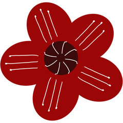 red flower