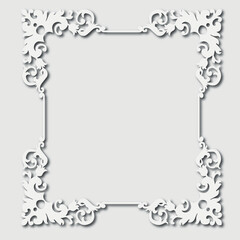 Frame, in the style of an ornament, Vector illustration eps 10, Art.