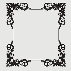 Frame, in the style of an ornament, Vector illustration eps 10, Art.