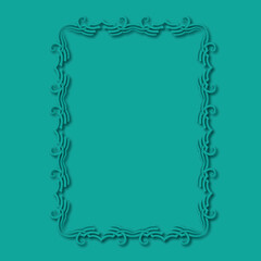 Frame, in the style of an ornament, Vector illustration eps 10, Art.
