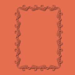 Frame, in the style of an ornament, Vector illustration eps 10, Art.