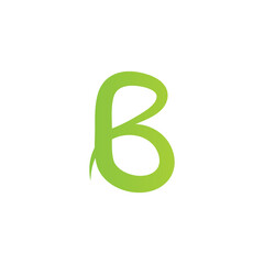 Letter b icon logo vector