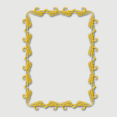 Frame, in the style of an ornament, Vector illustration eps 10, Art.