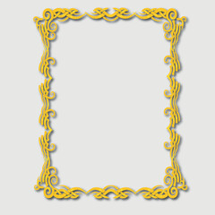 Frame, in the style of an ornament, Vector illustration eps 10, Art.