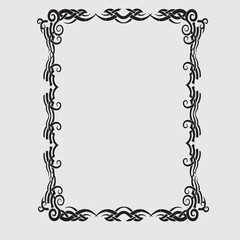 Frame, in the style of an ornament, Vector illustration eps 10, Art.
