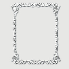 Frame, in the style of an ornament, Vector illustration eps 10, Art.