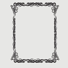 Frame, in the style of an ornament, Vector illustration eps 10, Art.