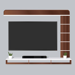 Illustration of a TV Cabinet