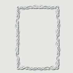 Frame, in the style of an ornament, Vector illustration eps 10, Art.