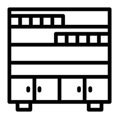 bookcase line icon