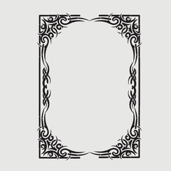 Frame, in the style of an ornament, Vector illustration eps 10, Art.