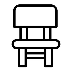 chair line icon