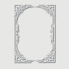 Frame, in the style of an ornament, Vector illustration eps 10, Art.