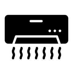 air conditioner glyph icon