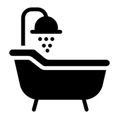 bathub glyph icon