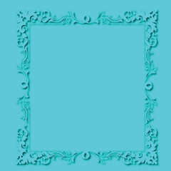Frame, in the style of an ornament, Vector illustration eps 10, Art.