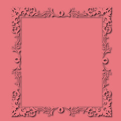 Frame, in the style of an ornament, Vector illustration eps 10, Art.