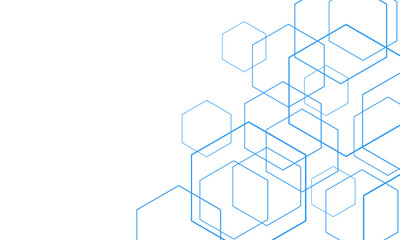 vector sci fi hexagonal futuristic pattern, innovation future technology background	
