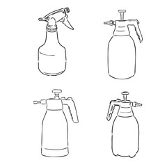 Sprayer For Plants Vector Illustration. Water Sprayer Icon
