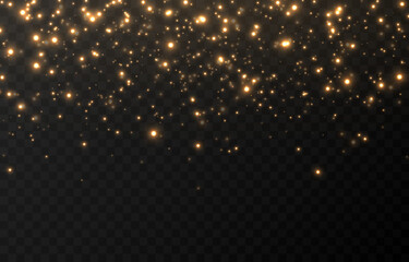 Obraz premium Vector magic glow. Sparkling light, sparkle dust png. Sparkling magical dust. Christmas light.