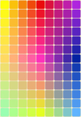 Colorful mosaic pattern abstract background. Square shape with rounded corners with gradient colors. Design for vector illustration.