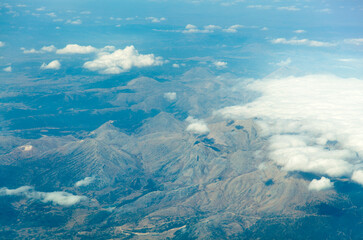 Obraz premium Antalya Region Taurus Mountain Range Aerial View