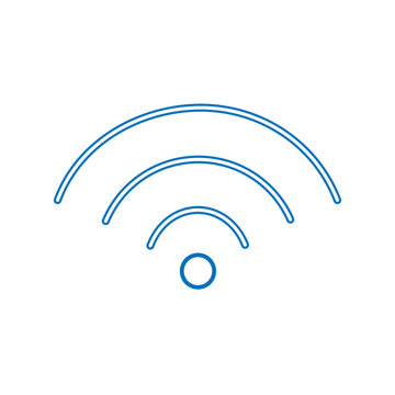 wireless network icon - blue