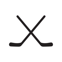 Vintage retro vwinter sport hockey stick. Can be used like emblem, logo, badge, label. mark, poster or print. Monochrome Graphic Art. Vector Illustration. Engraving