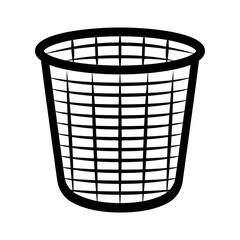Vintage retro laundry bucket. Can be used like emblem, logo, badge, label. mark, poster or print. Monochrome Graphic Art. Vector Illustration. Engraving woodcut