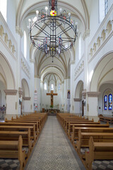 Fototapeta na wymiar White kostel inside at Fastiv