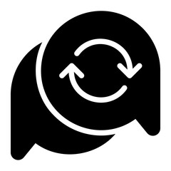 chat glyph icon