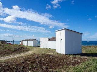Cabanes de pêcheurs, Île d'Yeu, Vendée, Pays de la Loire, France
