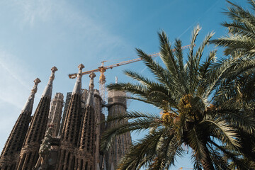 Barcelona Cathedral construction in progress