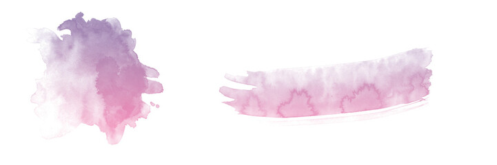 Duo de  taches aquarelles peinture