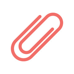 paper clip icon vector design template