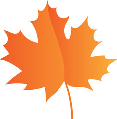 Gradiant Color Maple Leaf Fall