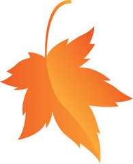 Gradiant Color Maple Leaf Fall