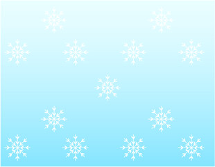 結晶と冬のグラデーション背景。クリスマス、冬の季節。ベクター素材